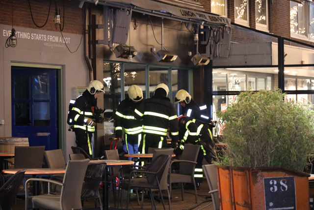 Rookontwikkeling in eetcafé Kandinsky aan de Stationsstraat Waalwijk