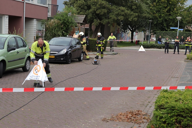 Drie woningen ontruimd door gaslek aan de Van Vessemstraat Waalwijk