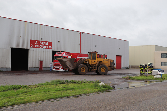 Broei bij cacao-opslag A.Stam aan de Vijzelweg Waalwijk