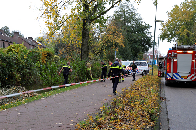 Dode gevonden in sloot aan de Bachlaan Waalwijk