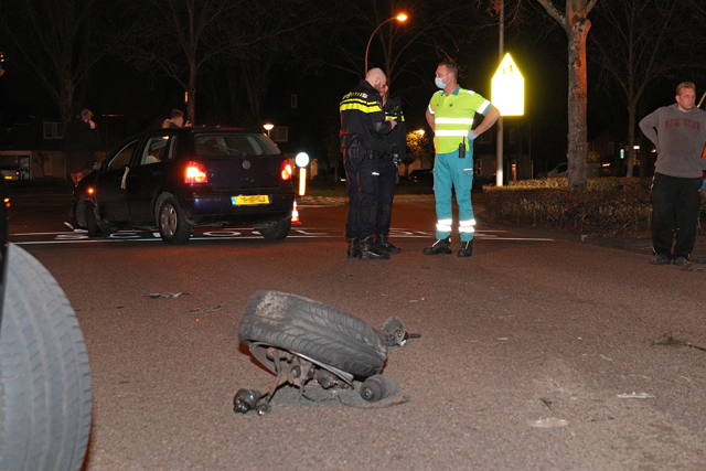 Flinke aanrijding aan de Burg. Teijssenlaan Waalwijk
