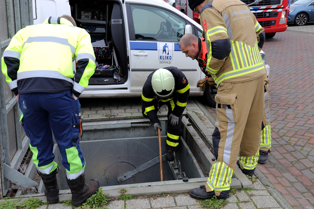 Gaslucht in ondergrondse container aan de Cornelis Verhoevenstraat Waalwijk