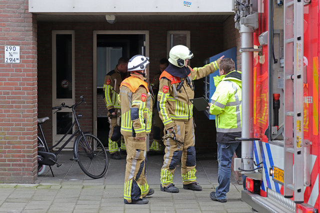 Flat ontruimd vanwege gaslek aan de Grotestraat Waalwijk