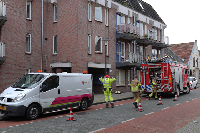 Flat ontruimd vanwege gaslek aan de Grotestraat Waalwijk