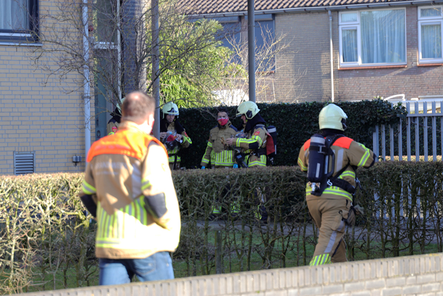 Brandweer rukt uit voor vreemde lucht in gebouw van stichting Prisma Waalwijk