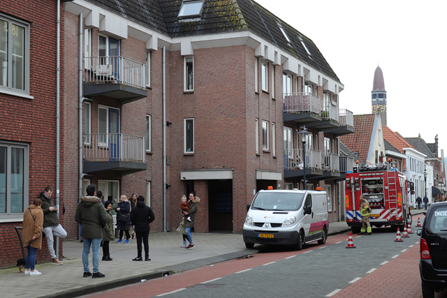 Flat ontruimd vanwege gaslek aan de Grotestraat Waalwijk