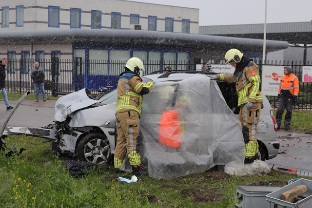 Flink ongeval aan de Havenweg Waalwijk