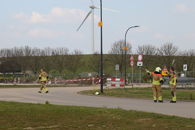 Groot gaslek in buitengebied aan de Gansoyensesteeg Waalwijk
