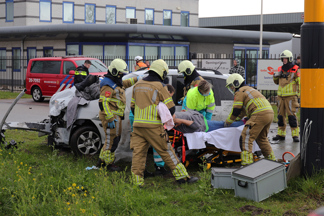 Flink ongeval aan de Havenweg Waalwijk
