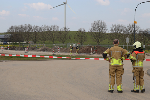 Groot gaslek in buitengebied aan de Gansoyensesteeg Waalwijk