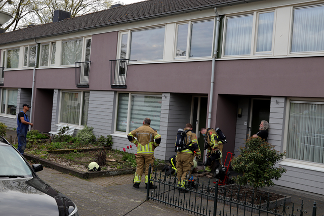 Gaslek in voortuin aan de Burgemeester van Heystlaan Waalwijk