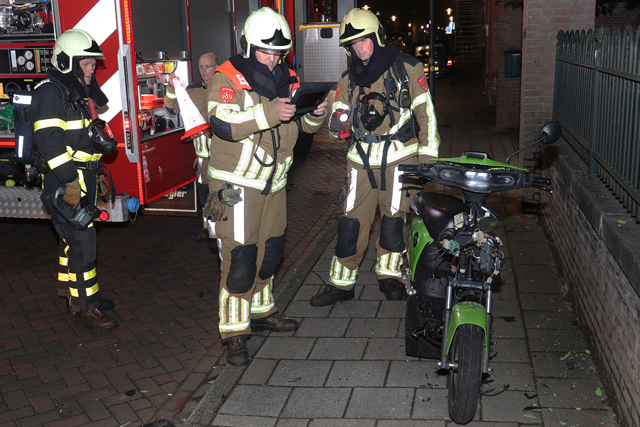GO Sharing scooter opgeblazen aan de Grotestraat Waalwijk