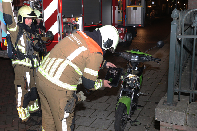 GO Sharing scooter opgeblazen aan de Grotestraat Waalwijk
