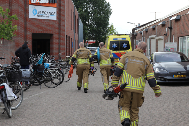 Man zit met voet bekneld tussen crosstrainer in sportschool aan de Eerste Zeine Waalwijk