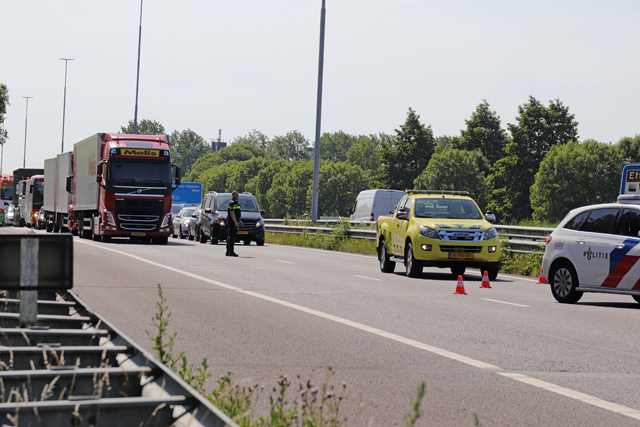 File na aanrijding op de A59 (Maasroute) Waalwijk