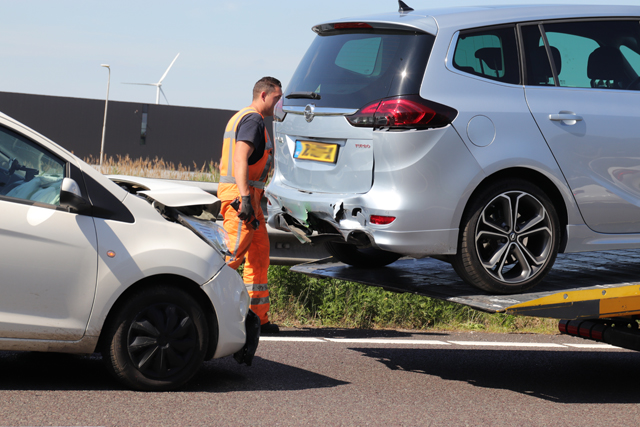 File na aanrijding op de A59 (Maasroute) Waalwijk