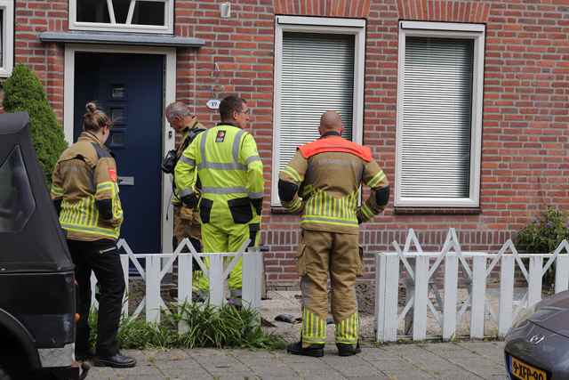 Gaslek in woonwijk aan de Pater van den Elzenstraat Waalwijk