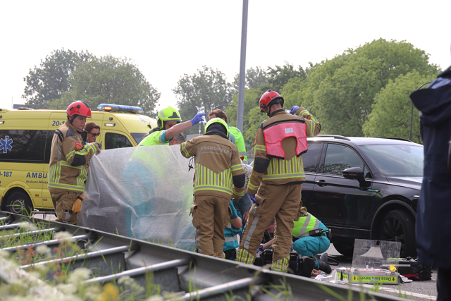 Voetganger aangereden op snelweg A59 Waalwijk