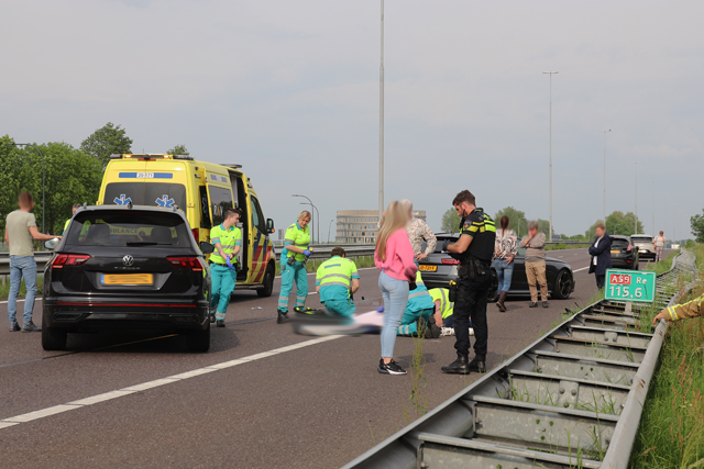Voetganger aangereden op snelweg A59 Waalwijk