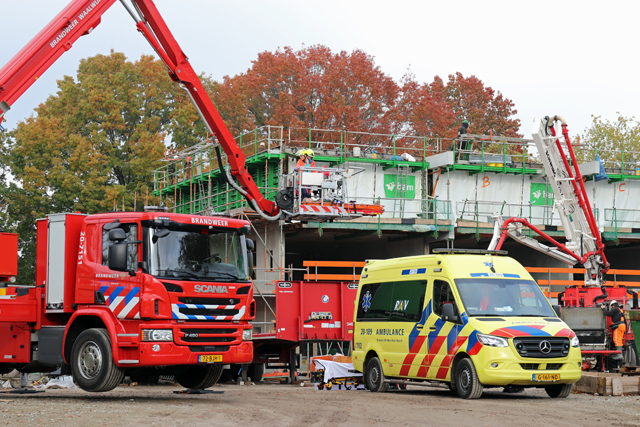 Incident op bouwplaats aan het Larixplein Waalwijk