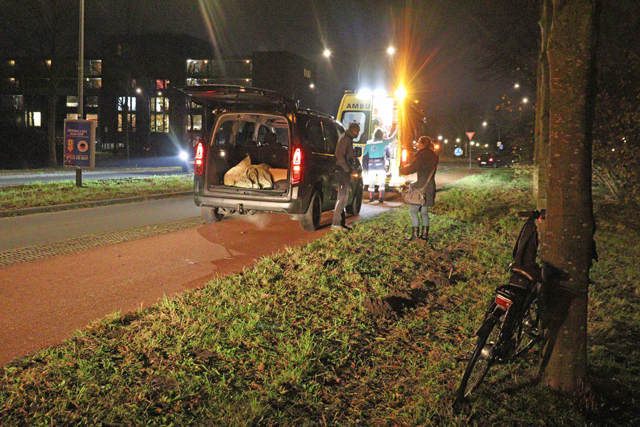 Omstander redt kind dat vast zit tussen spaken van fiets aan de Noorder-Allee Waalwijk