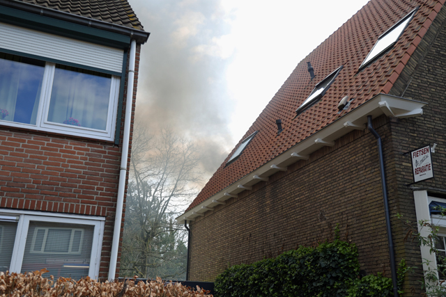 Brand in schuurtje aan de Baardwijksestraat Waalwijk