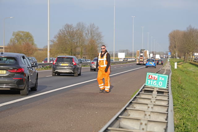 Weer een ongeval op de A59 (Maasroute) Waalwijk