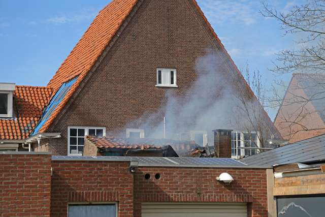 Brand in schuurtje aan de Baardwijksestraat Waalwijk