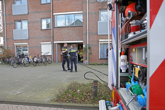 Wasdroger in brand bij RIBW Brabant aan de Margrietstraat Waalwijk