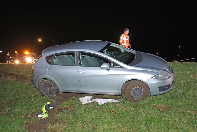 Dronken bestuurder verliest de macht over het stuur bij Waalwijk-Oost