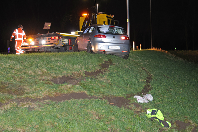 Dronken bestuurder verliest de macht over het stuur bij Waalwijk-Oost