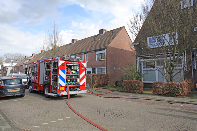 Brand in schuurtje aan de Baardwijksestraat Waalwijk