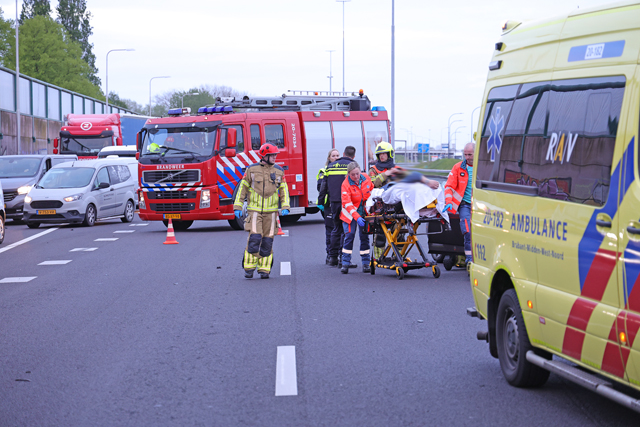 Flink ongeval op de A59 (Maasroute) Waalwijk