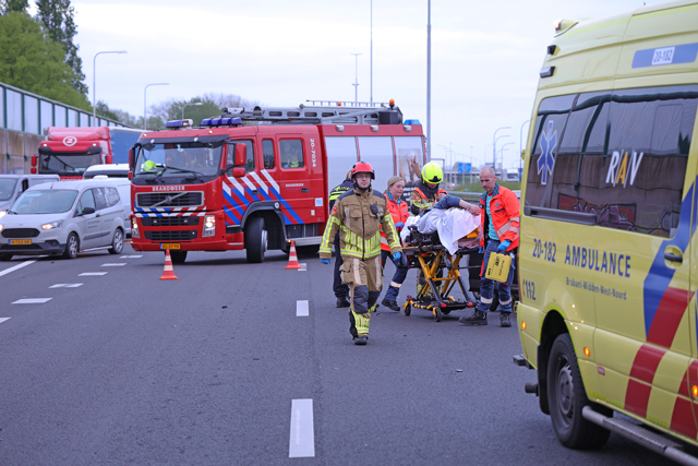 Flink ongeval op de A59 (Maasroute) Waalwijk