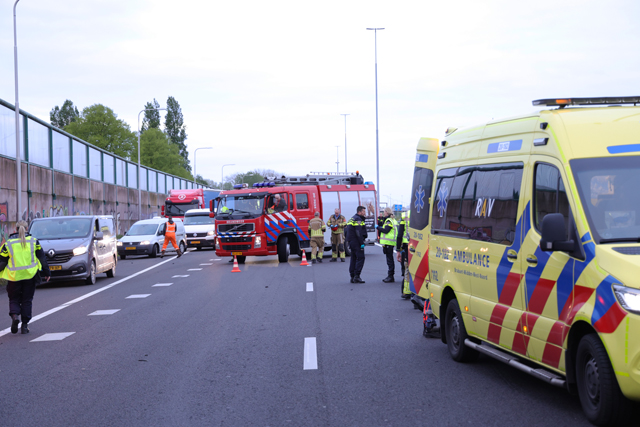 Flink ongeval op de A59 (Maasroute) Waalwijk