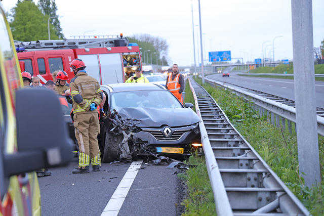 Flink ongeval op de A59 (Maasroute) Waalwijk