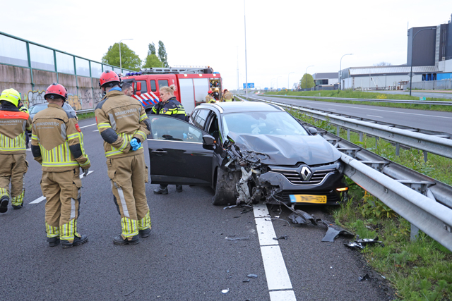 Flink ongeval op de A59 (Maasroute) Waalwijk
