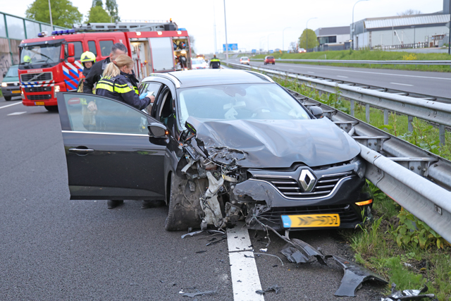 Flink ongeval op de A59 (Maasroute) Waalwijk