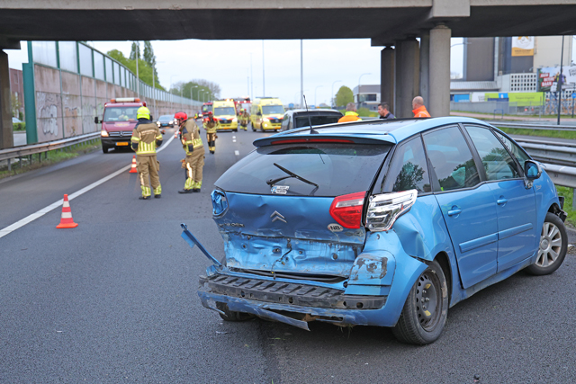 Flink ongeval op de A59 (Maasroute) Waalwijk