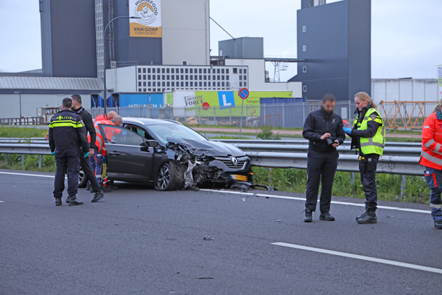 Flink ongeval op de A59 (Maasroute) Waalwijk