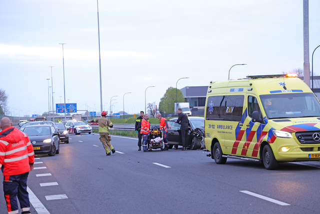Flink ongeval op de A59 (Maasroute) Waalwijk