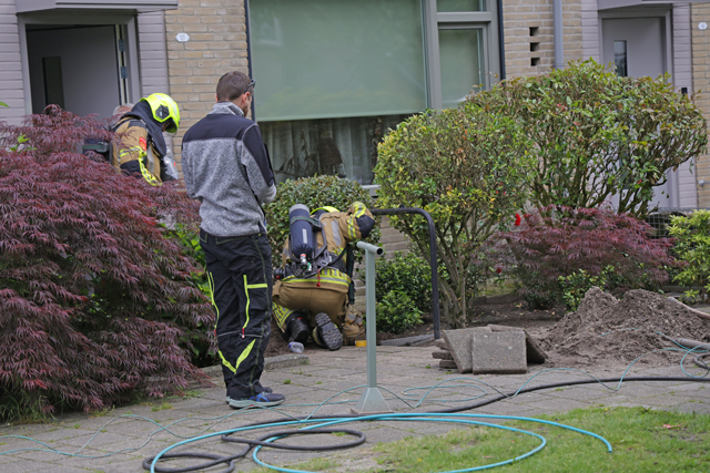 Gaslek door werkzaamheden glasvezel aan de Prof. Piersonstraat Waalwijk