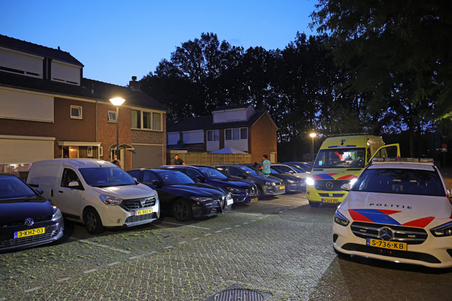 Hulpdiensten rukken uit voor door wesp gestoken man aan de Poelruitstraat Waalwijk