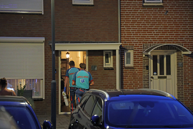 Hulpdiensten rukken uit voor door wesp gestoken man aan de Poelruitstraat Waalwijk