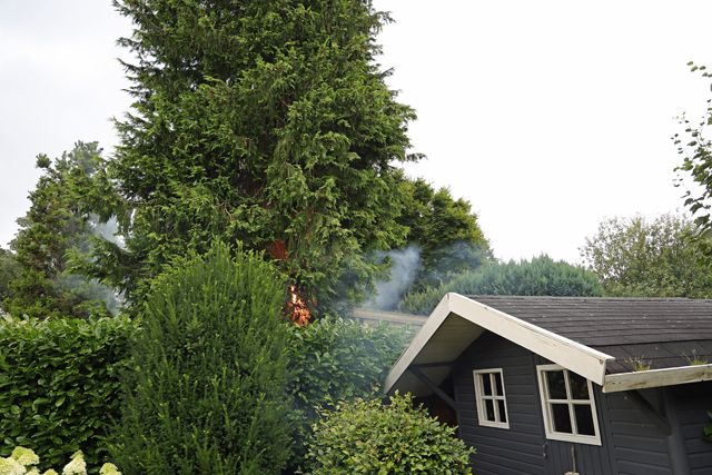 Brand in tuinhuisje aan de Zeelandstraat Waalwijk