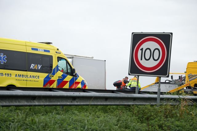 Motorrijder raakt gewond op de A59 (Maasroute) Waalwijk