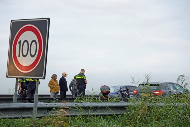 Motorrijder raakt gewond op de A59 (Maasroute) Waalwijk