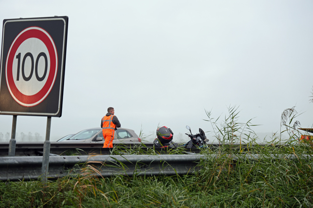 Motorrijder raakt gewond op de A59 (Maasroute) Waalwijk