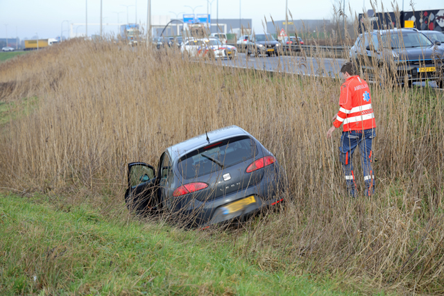 Bestuurder raakt gewond bij ongeval op de Midden-Brabantweg Waalwijk