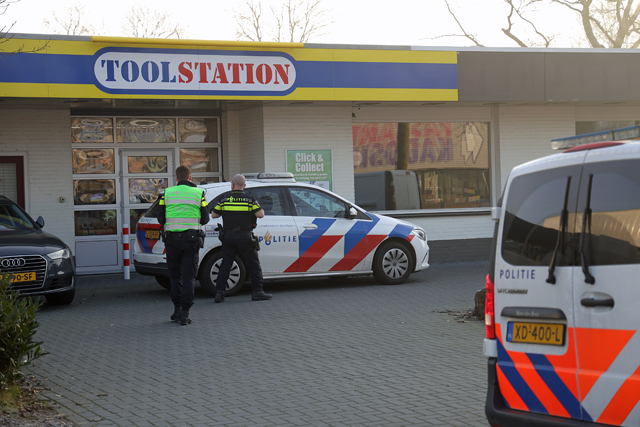 Overval op Toolstation aan de Prof. Zeemanweg Waalwijk